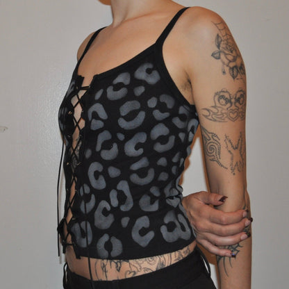 laced cami ~ cheetah - play pretend