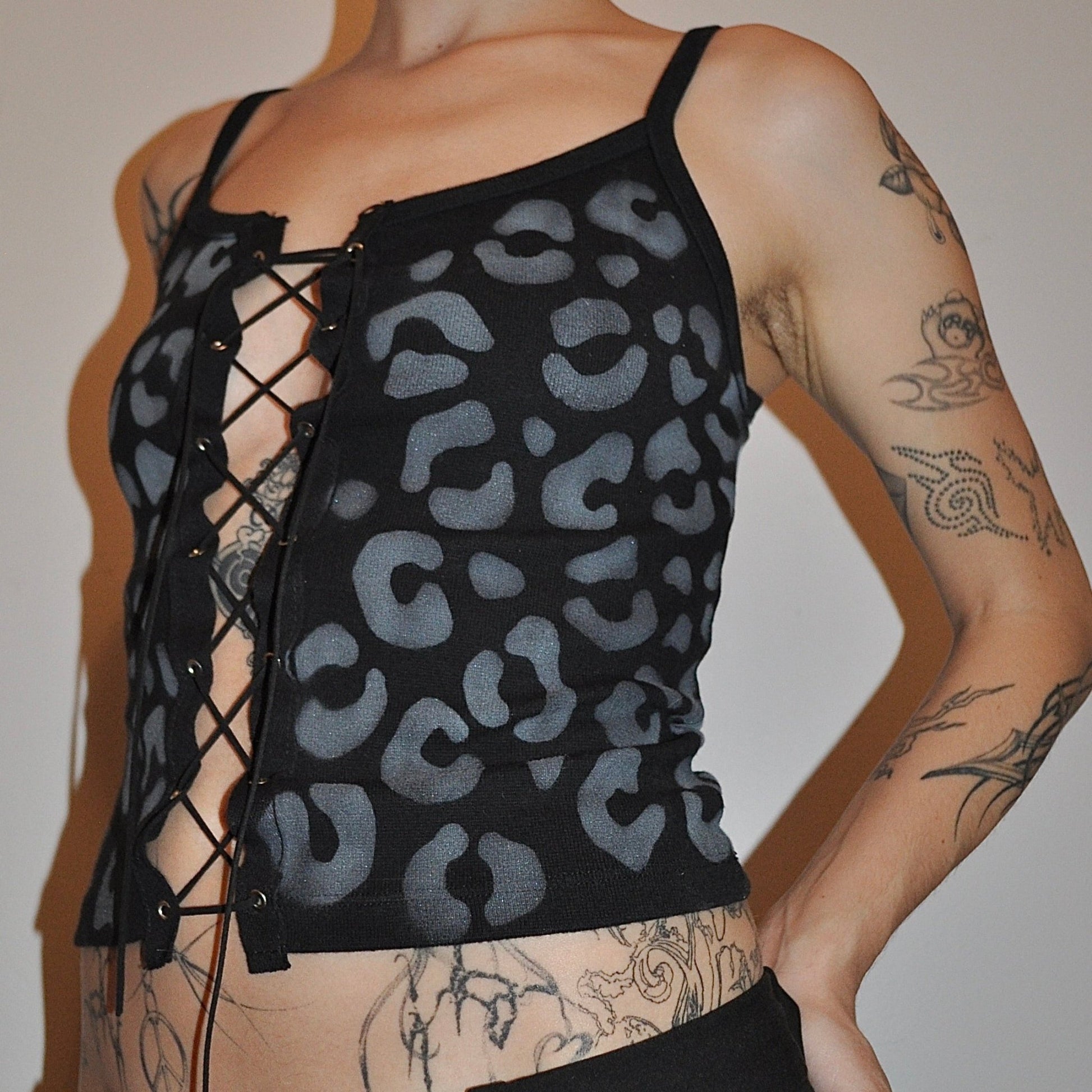laced cami ~ cheetah - play pretend