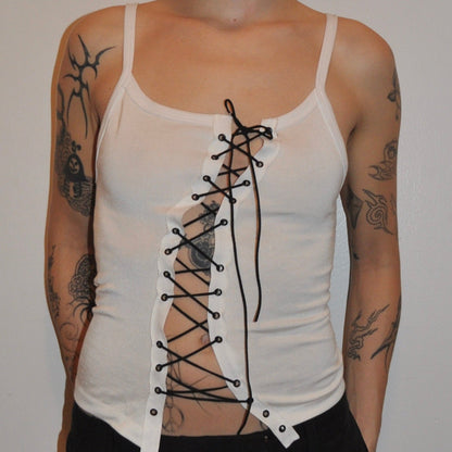 laced cami ~ white - play pretend