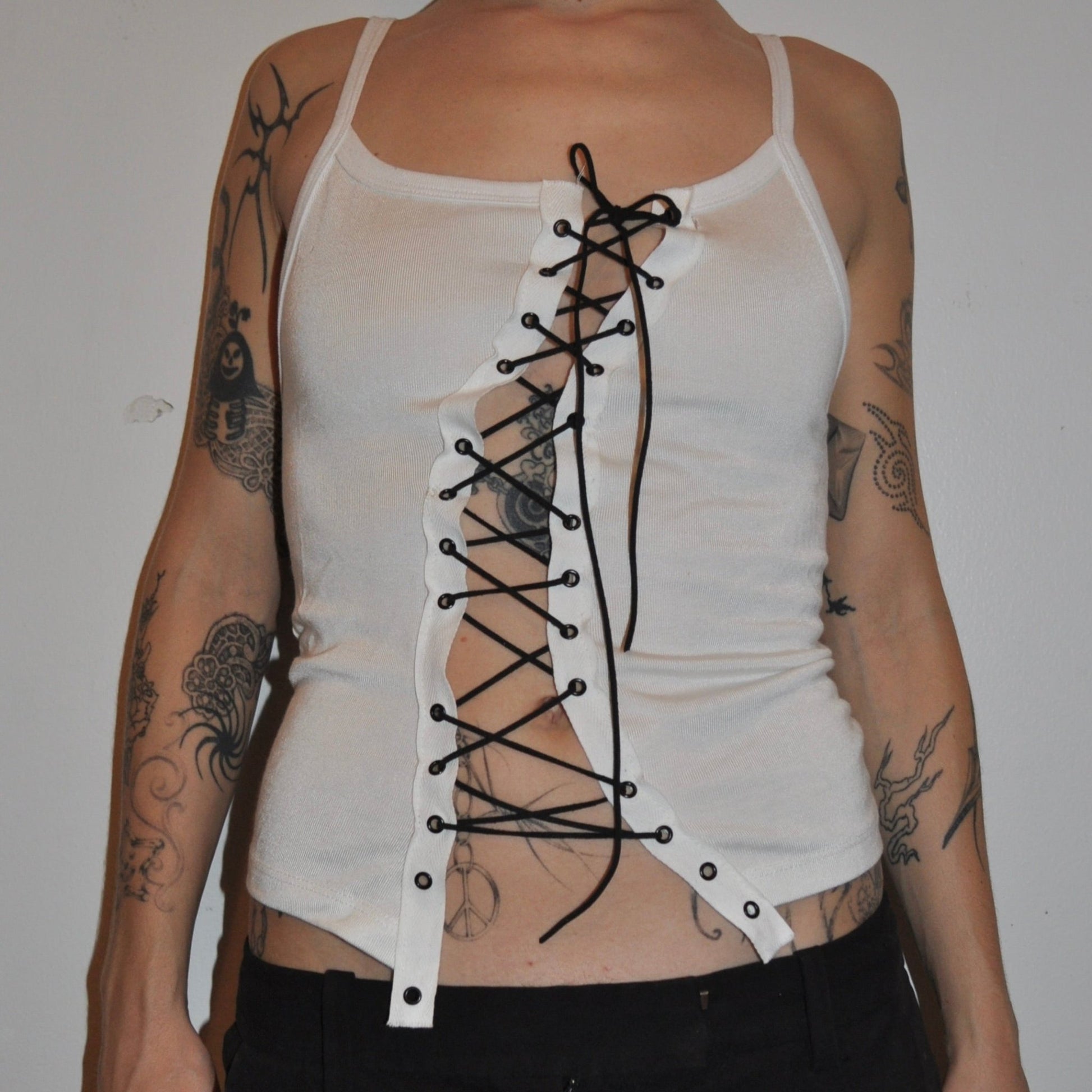 laced cami ~ white - play pretend